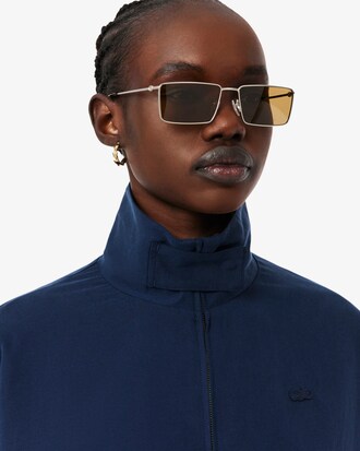 Campera de ch&aacute;ndal oversized de mezcla de Lino