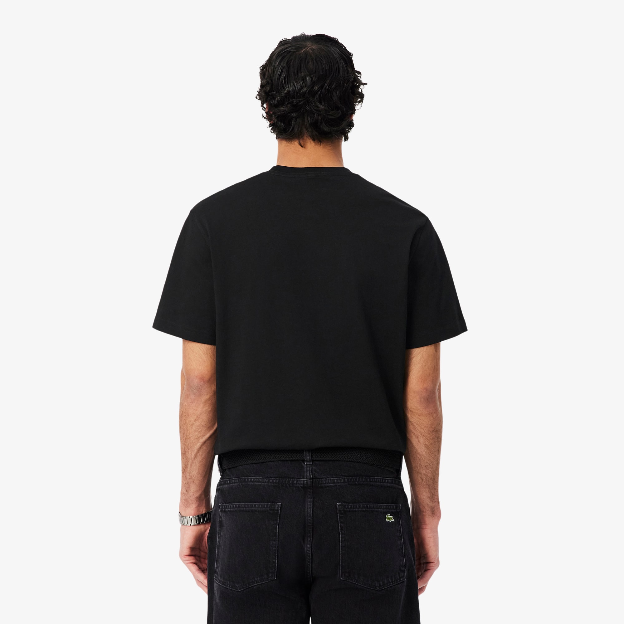 Camiseta Algodão Orgânico Lacoste com Bolso no Peito