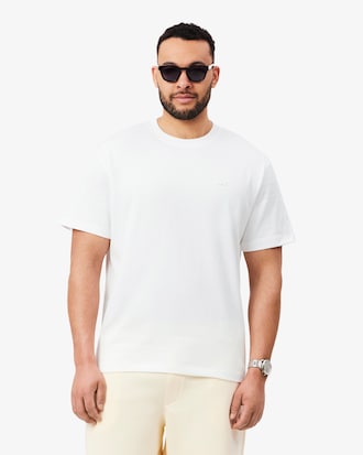 Camiseta em malha estampada