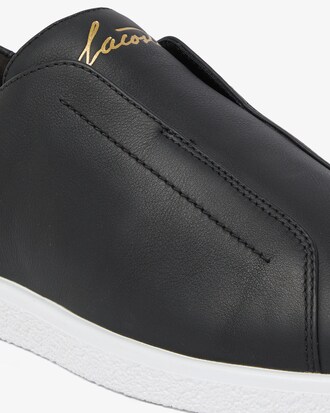 T&ecirc;nis Masculinos Linecourt em Couro &ndash; Slip-On