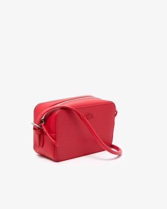 Bolsa tiracolo feminina Chantaco pequena em piqu&eacute; de couro fosco