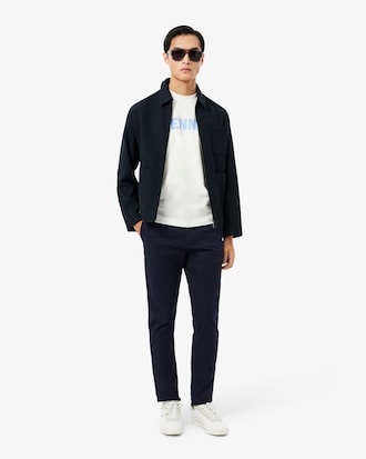 Pantal&oacute;n chino de corte ajustado de sarga el&aacute;stica