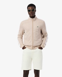 Jaqueta Track Jacquard com Z&iacute;per Paris