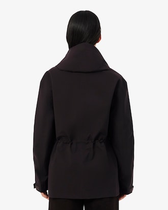 Parka Imperme&aacute;vel Oversized de Comprimento M&eacute;dio