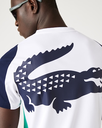 Remera de Hombre Lacoste SPORT Tennis con Estampado de Cocodrilo