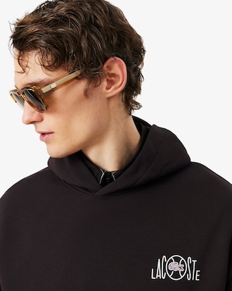 Multi Print Fleece Hoodie