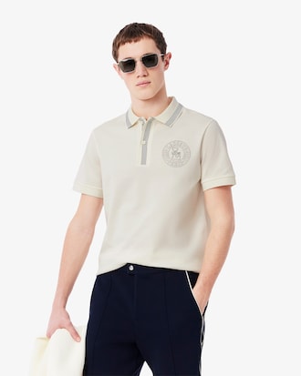 Polo L.12.12 Con Emblema Estampado Fit Regular