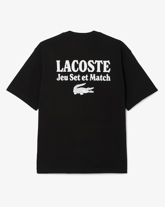 Camiseta Estampada de Malha Pesada de Caimento Folgado