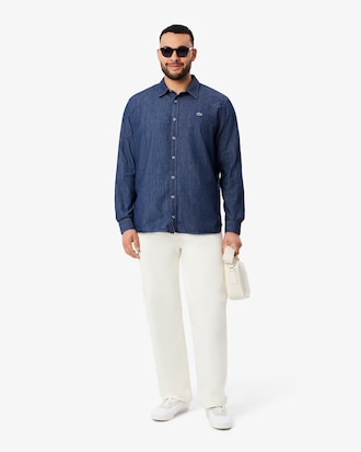 Camisa em Denim Leve Ajuste Regular