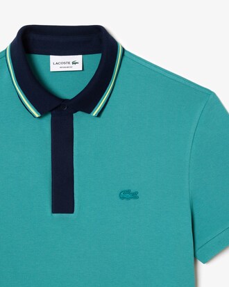 Polo Smart Paris Regular Fit com gola contrastante