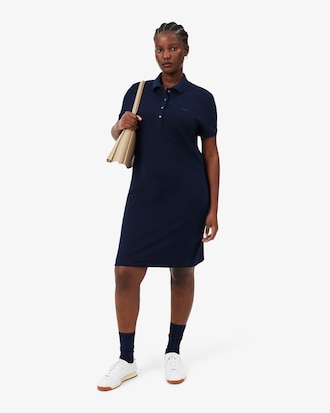 Vestido Estilo Polo De Piqu&eacute; Elastizado Slim Fit