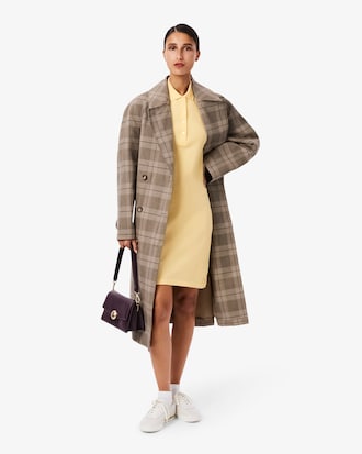 Vestido Estilo Polo De Piqu&eacute; Elastizado Slim Fit