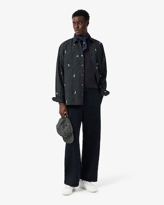 Camiseta em malha estampada