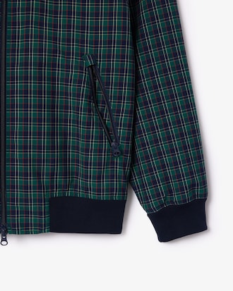 Jaqueta Harrington Xadrez Repelente &agrave; &Aacute;gua