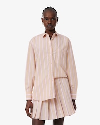 Camisa oversized de popel&iacute;n de algod&oacute;n