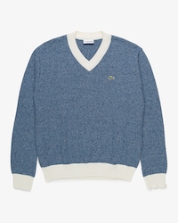 Sweater de algod&oacute;n con cuello polo