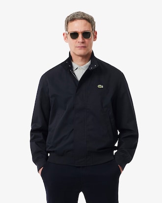 Campera Harrington de sarga hidr&oacute;fuga
