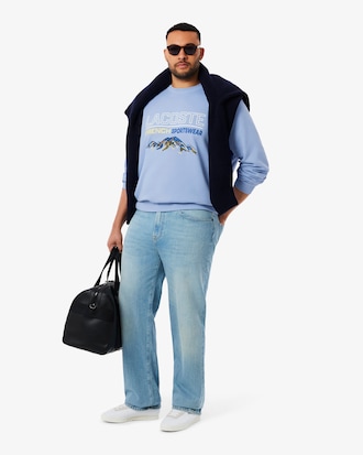 Blusa de Moletom de Velo de L&atilde; com Motivo Bordado