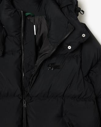 Jaqueta Puffer com Capuz com Caimento Relaxado