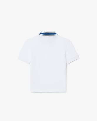 Camisa Polo Petit Piqu&eacute; com Gola Listrada