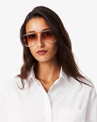 Camisa De Poplin Oversized