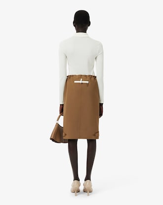 Saia Cargo em Mistura de Lã Runway