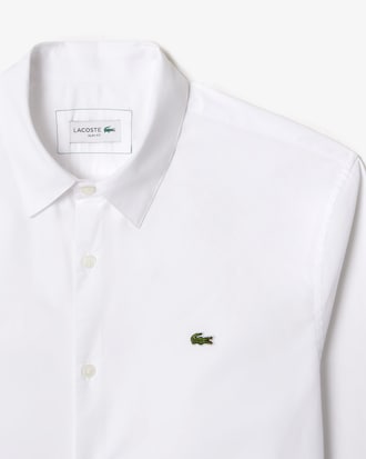 Camisa De Poplin Elastizado Al Cuerpo