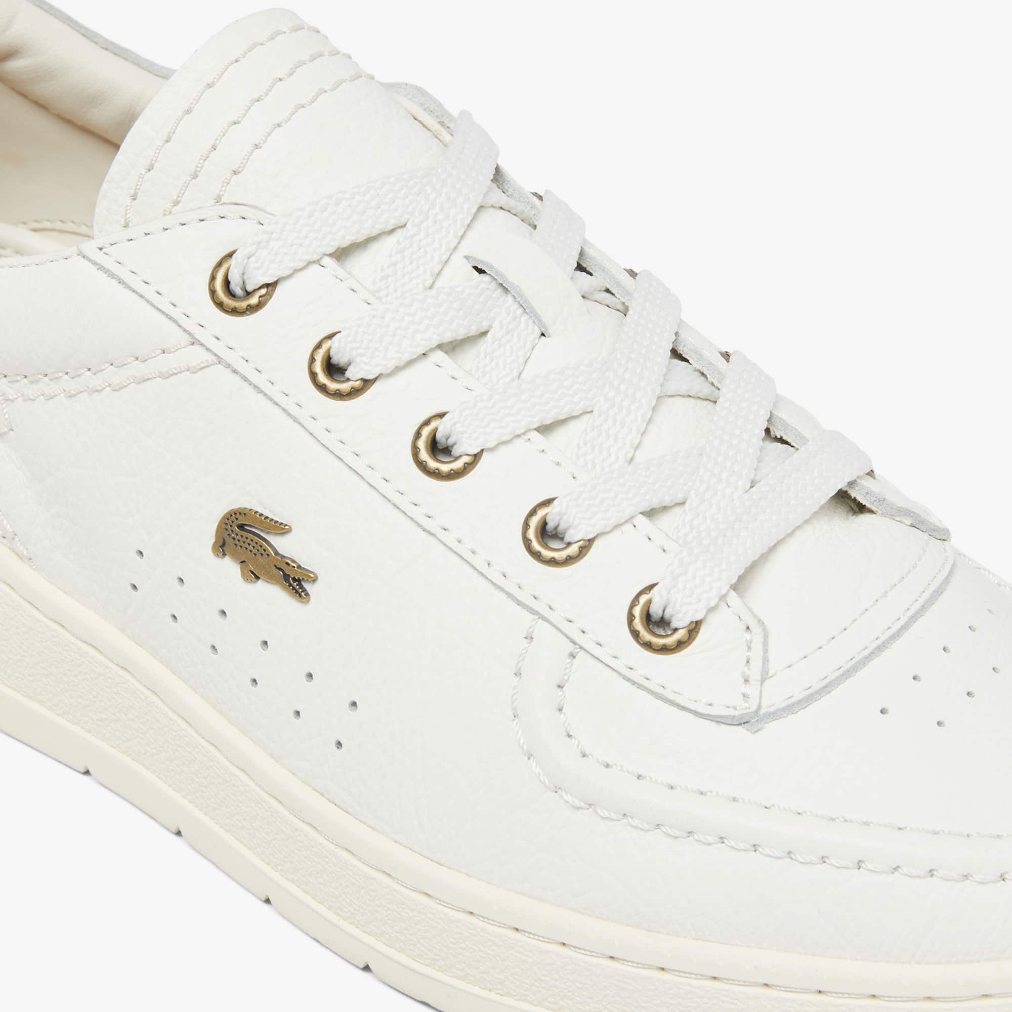 Tênis Masculino em Couro Umpire Lacoste com Detalhes Retrô