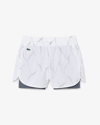 Shorts de T&ecirc;nis com Forro e Estampa Refletiva