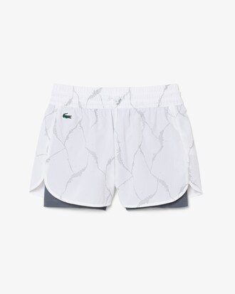 Reflective Print Lined Tennis Shorts