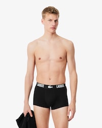 Kit com 3 Cuecas Boxer de Algod&atilde;o Stretch