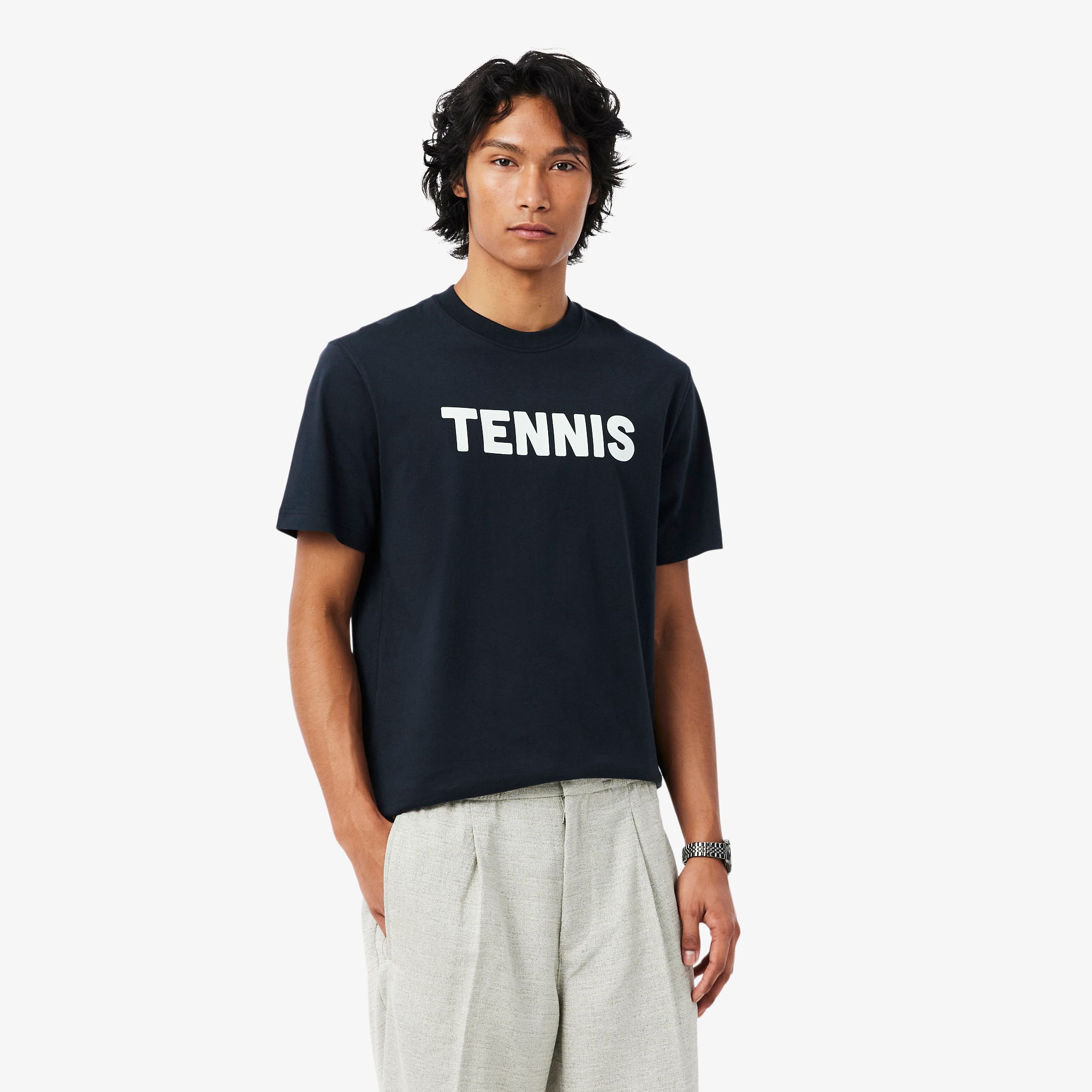 Camiseta de Algodão Estampada - Camisetas Masculinas - Novidades