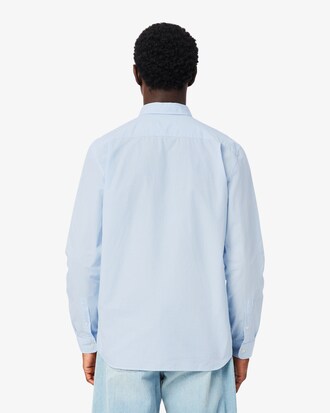 Camisa em Popeline Gingham de Caimento Regular