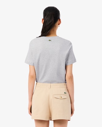 Remera con bordado de tenis