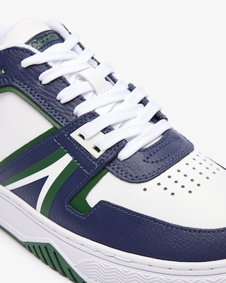 Zapatillas De Hombre Cuero En Contraste L001 De Cuero