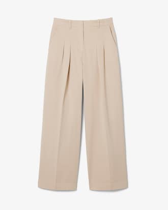 Cal&ccedil;a Feminina de Sarja com Elastano em Modelagem Oversizedd