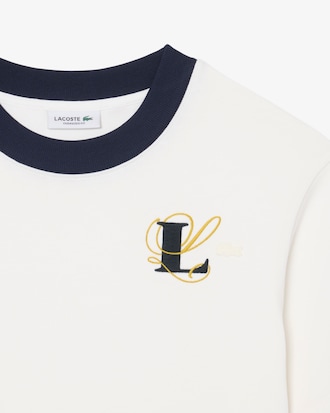 Remera de punto con bordado extragrande