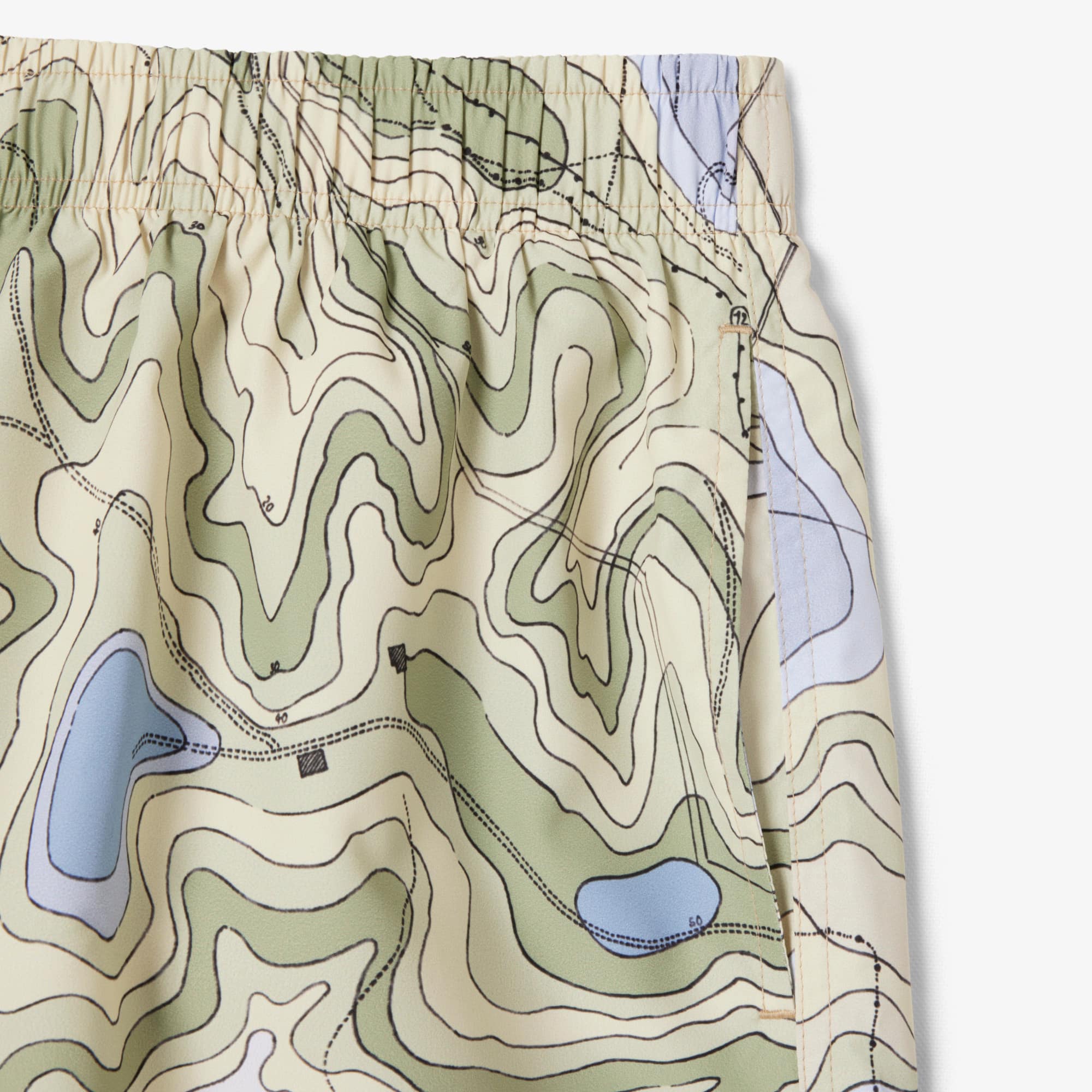 Short Praia Estampado Médio Lacoste em Poliéster Reciclado