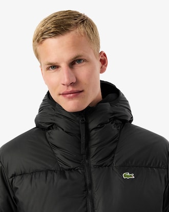 Campera Puffer Impermeable Con Capucha Corta