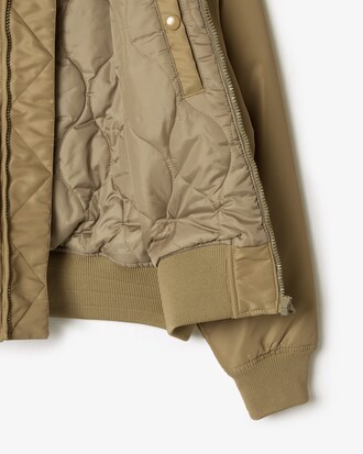 Campera Bomber Oversize Con Logo Bordado