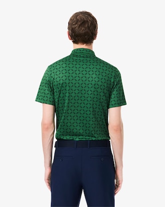 Polo de golf estampado, corte regular