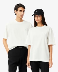 Camiseta de Malha Pesada de Caimento Folgado