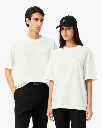 Camiseta de Malha Pesada de Caimento Folgado