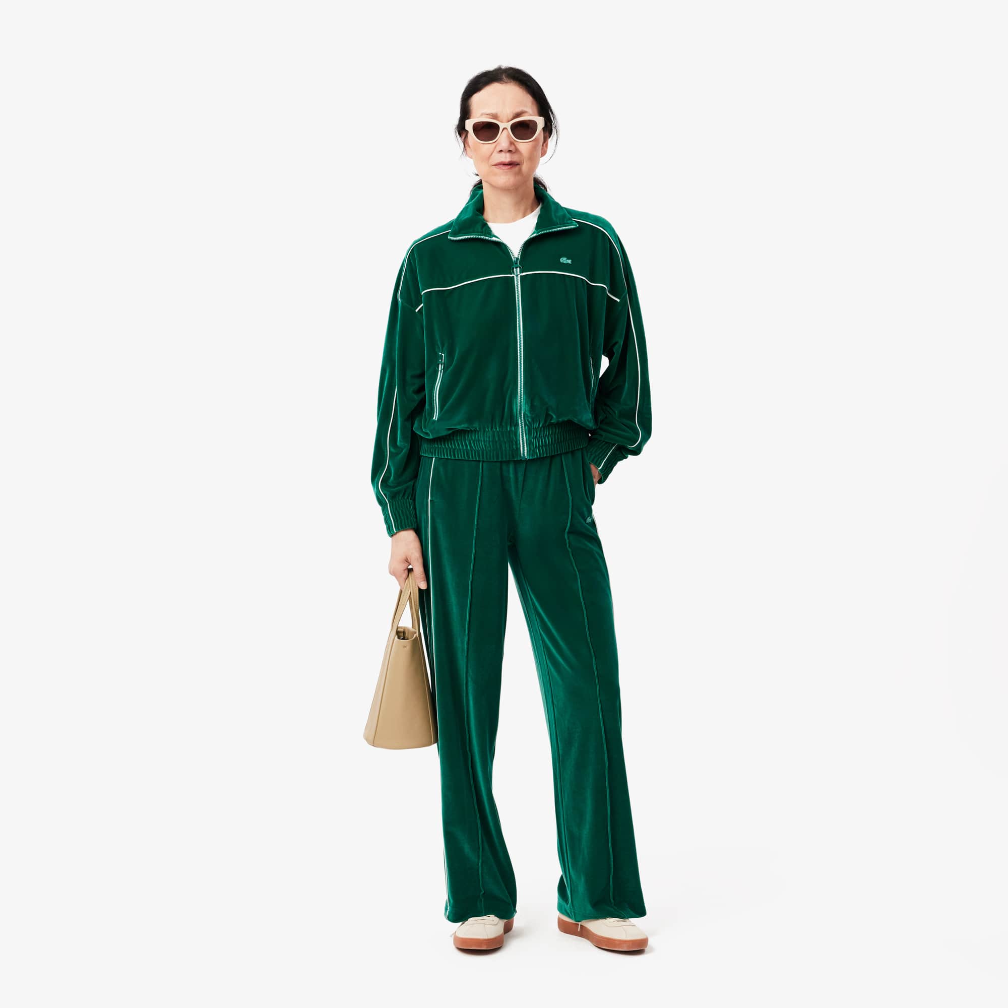 Jaqueta Veludo de Zíper Extra Grande