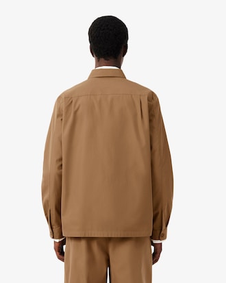 Sobrecamisa de sarga de mezcla de algod&oacute;n