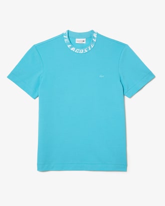 Remera de hombre Lacoste regular fit con detalle de la marca en el cuello