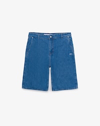 Bermuda Jeans Masculina de Corte Reto