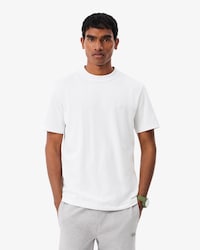 Remera de piqu&eacute; con detalles de marca de jacquard