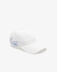 Bon&eacute; masculino em algod&atilde;o org&acirc;nico com estampa de crocodilo