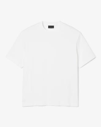 Remera De Encaje Con Emblema Runway